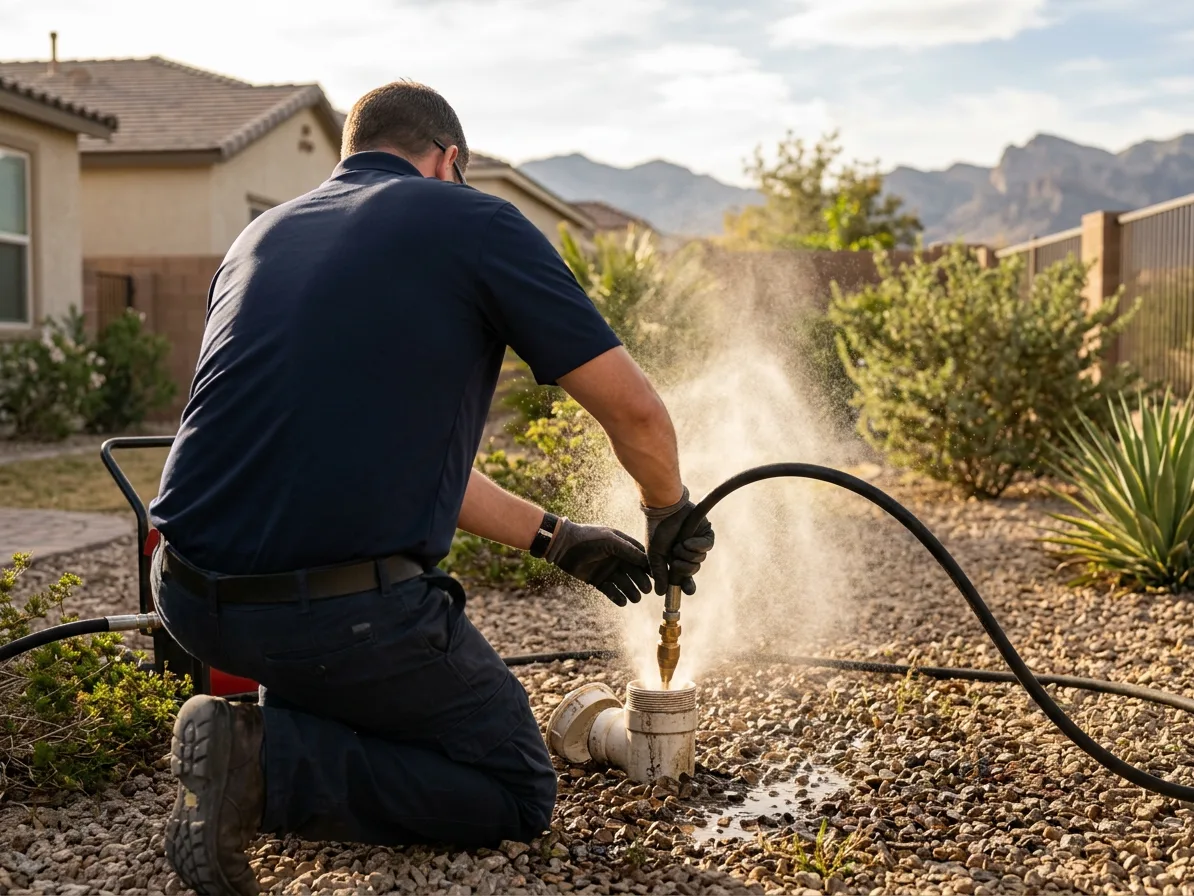 High-pressure line clearing: hydro jetting in the Las Vegas Valley by Kingdom Plumbing