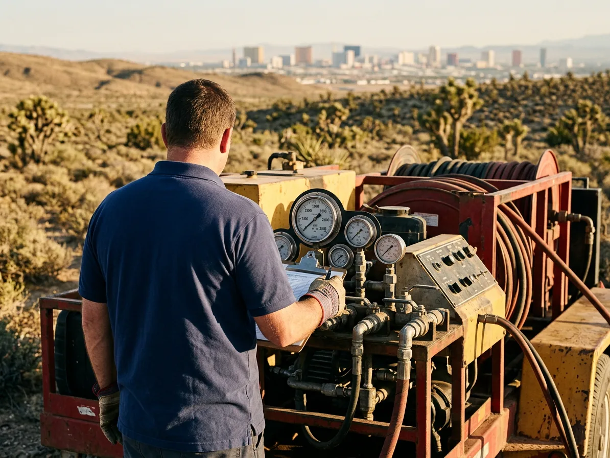 Pressure monitoring: hydro jetting in the Las Vegas Valley by Kingdom Plumbing