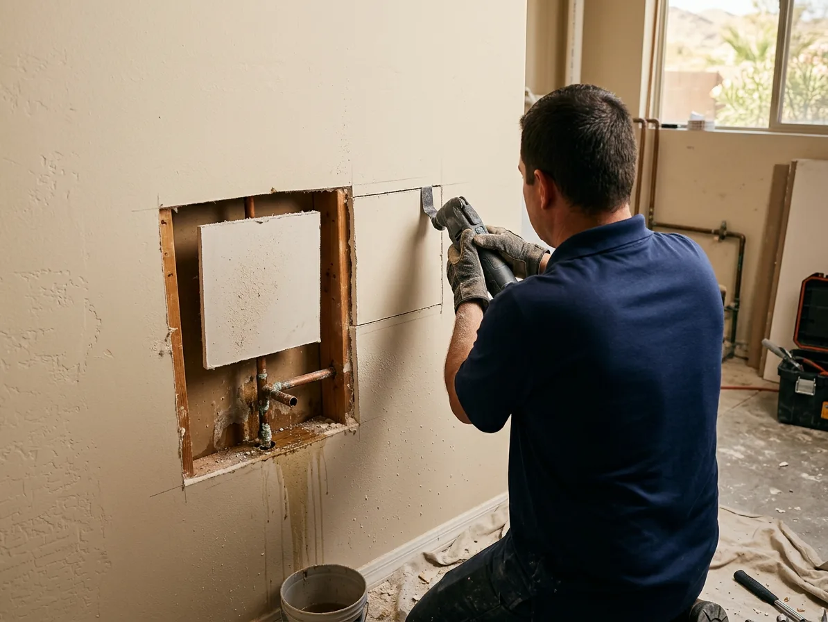 Wall and ceiling leaks: leak detection & repair in the Las Vegas Valley by Kingdom Plumbing