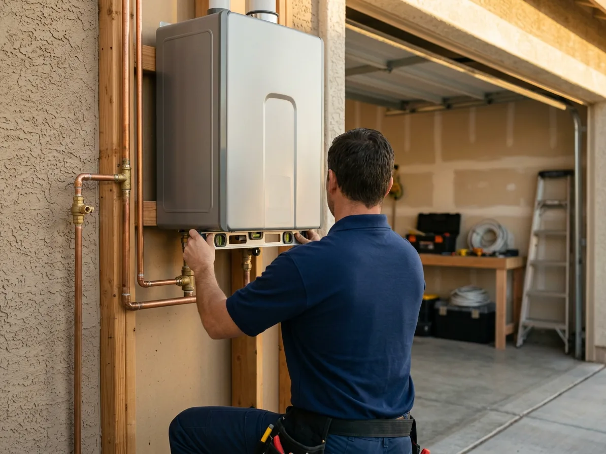 Tankless installation: tankless water heaters in the Las Vegas Valley by Kingdom Plumbing
