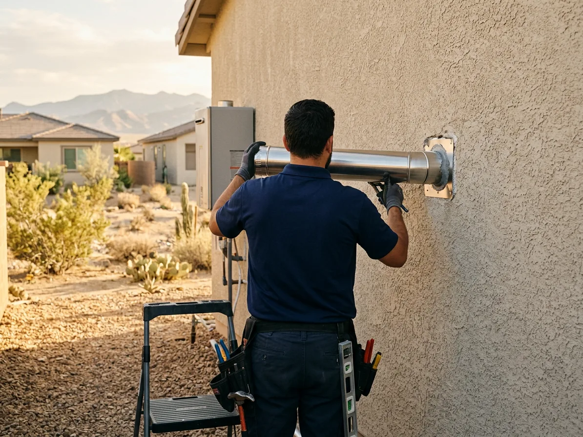 Venting and combustion air: tankless water heaters in the Las Vegas Valley by Kingdom Plumbing