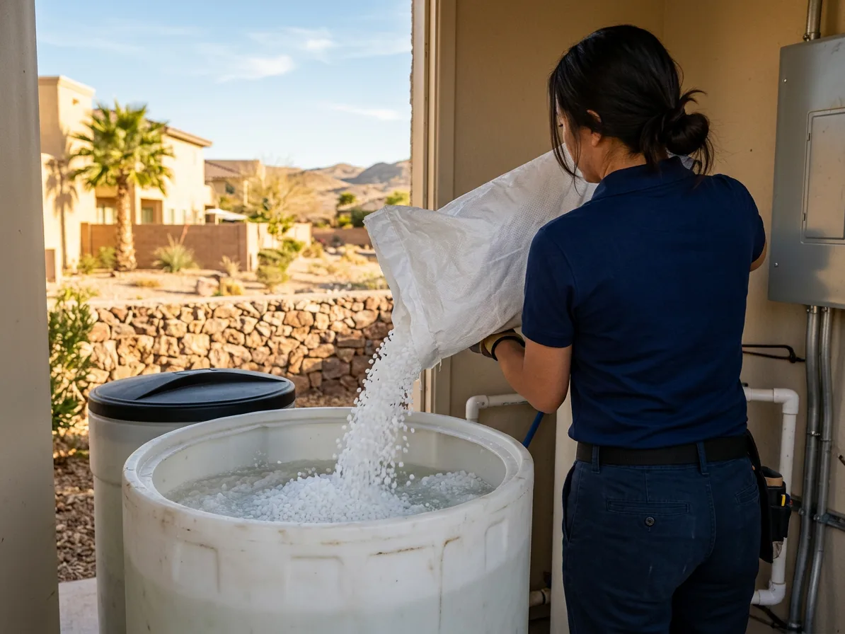 Brine tank service: water treatment & softeners in the Las Vegas Valley by Kingdom Plumbing