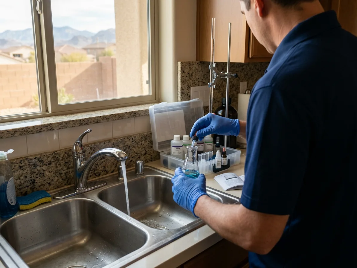 Hardness testing: water treatment & softeners in the Las Vegas Valley by Kingdom Plumbing