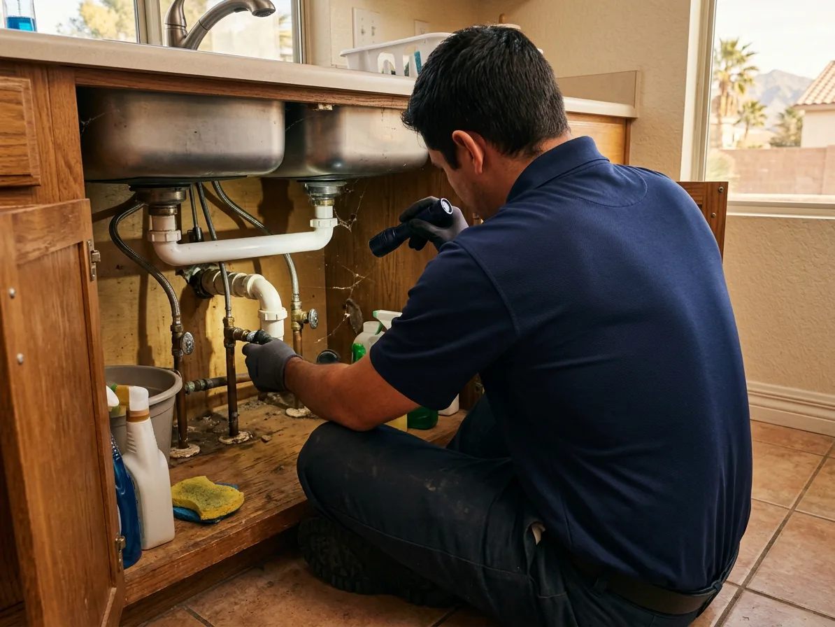 Fixture and valve check: whole home plumbing inspection in the Las Vegas Valley by Kingdom Plumbing