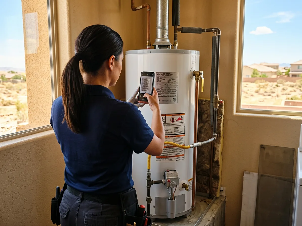 Water heater assessment: whole home plumbing inspection in the Las Vegas Valley by Kingdom Plumbing
