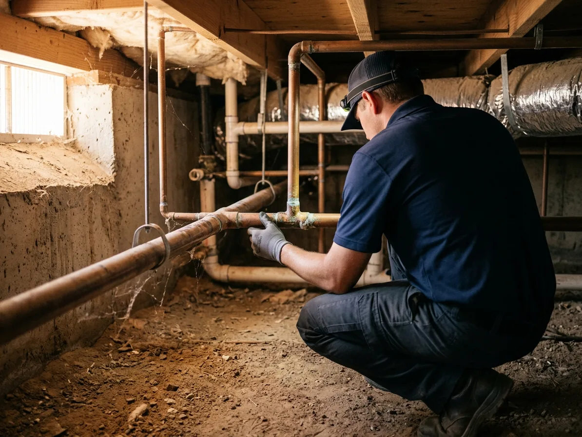 Concealed pipe inspection: whole home plumbing inspection in the Las Vegas Valley by Kingdom Plumbing