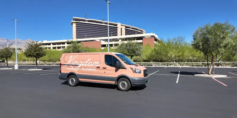 Kingdom Plumbing service van at Red Rock Resort, Summerlin, Las Vegas