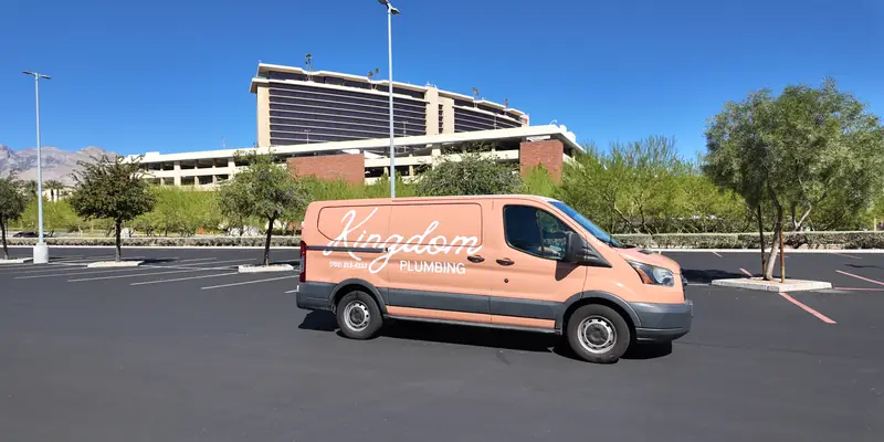 Kingdom Plumbing service van at Red Rock Resort, Summerlin, Las Vegas