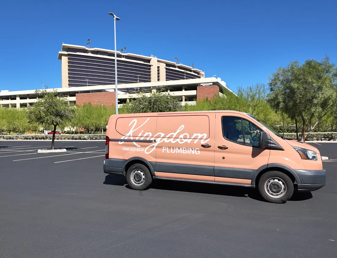 Kingdom Plumbing service van at Red Rock in Summerlin, Las Vegas